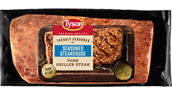 Seasoned Steakhouse Pork Griller Steak Package